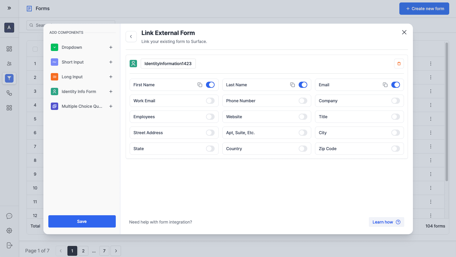 Add Form Fields