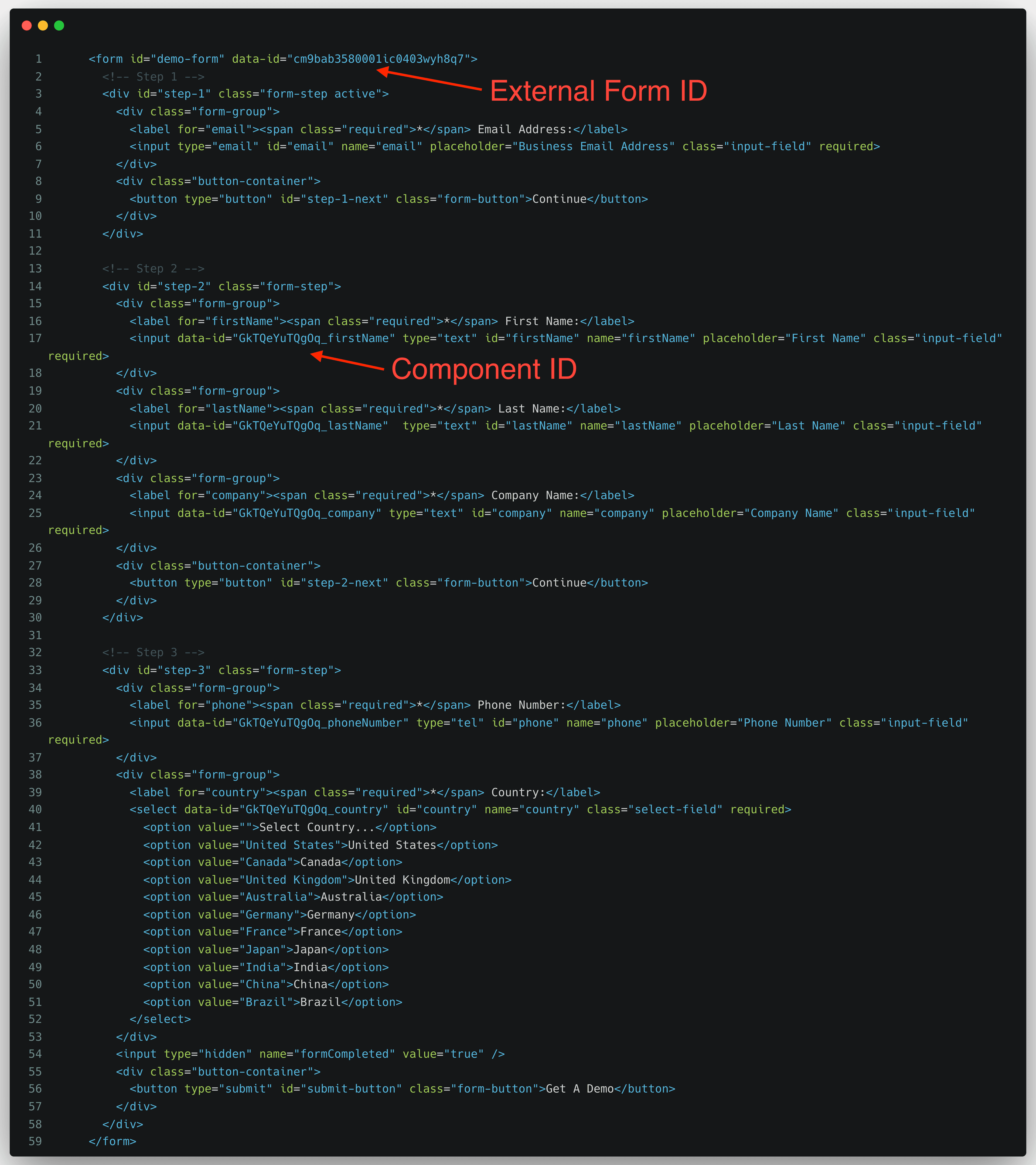 Multi-step Form Example 1