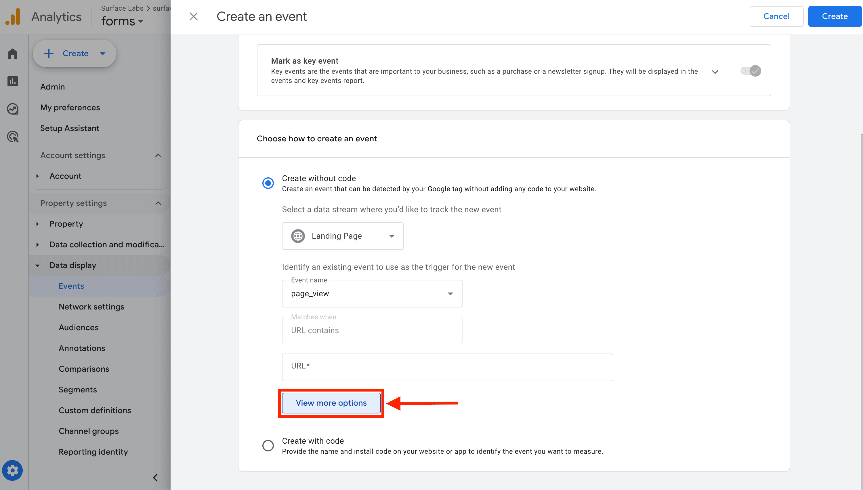 Create Custom Event Step 2