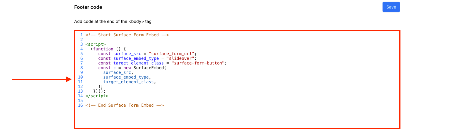 Webflow Footer Code Section